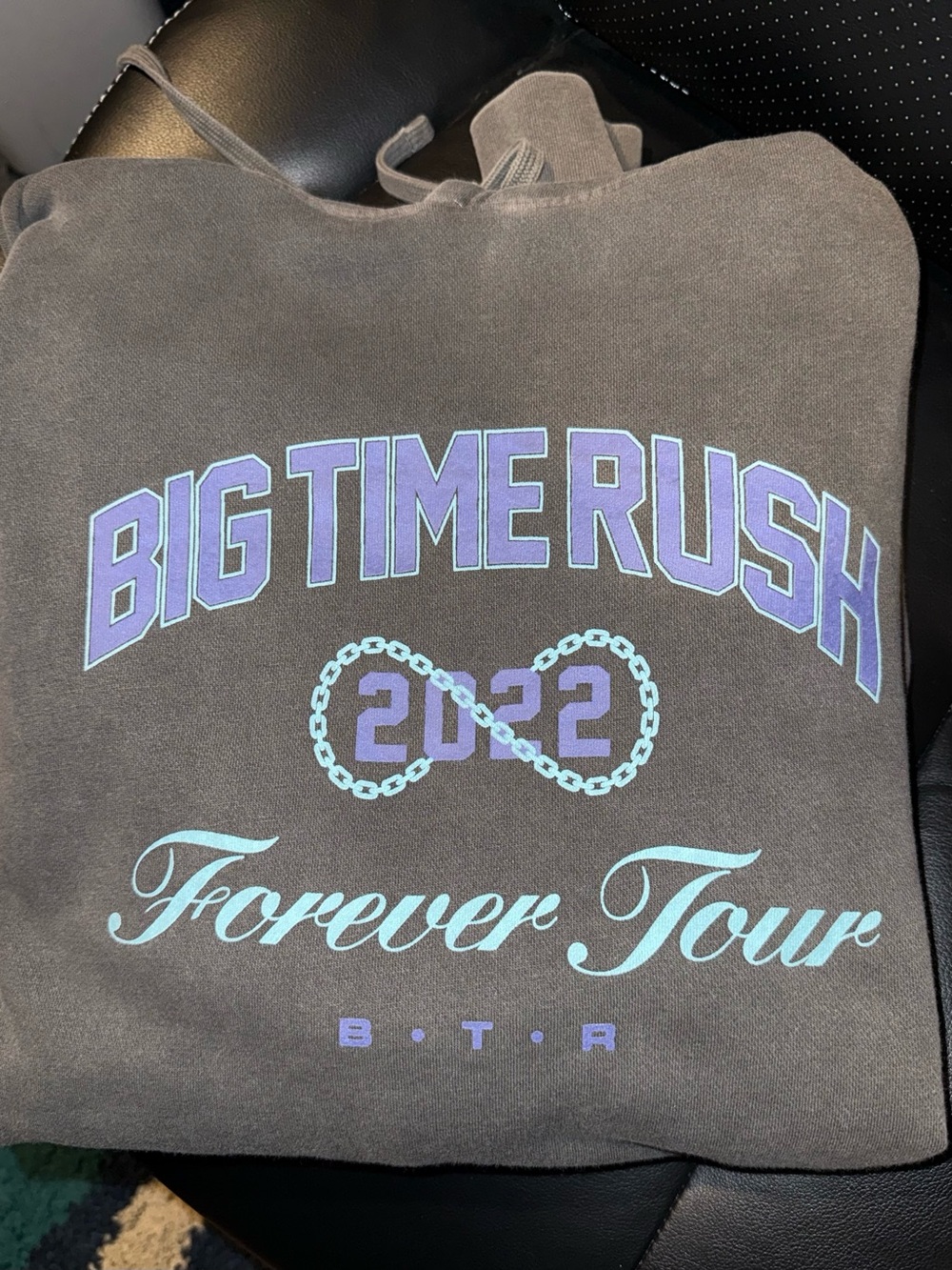 Big Time Rush 2022 Forever Tour Gray Graphic Hoodie